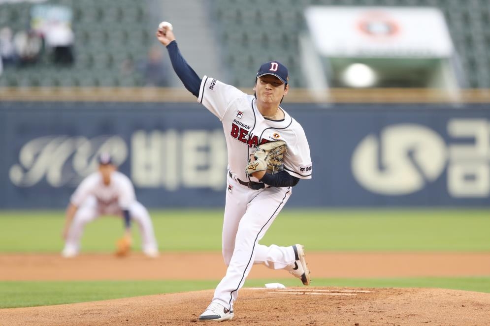 곽빈 환상투 앞세운 두산, kt 완파…3연패 뒤 2연승