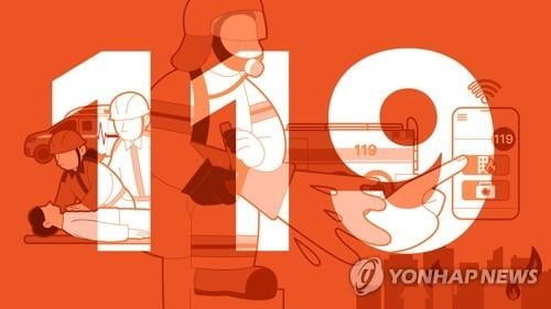 승용차, 중앙분리대 '쾅'…차량 전소·3명 병원行