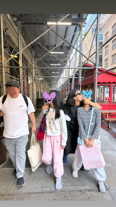 정형돈♥한유라, 보란듯이 뉴욕 가족 사진 공개