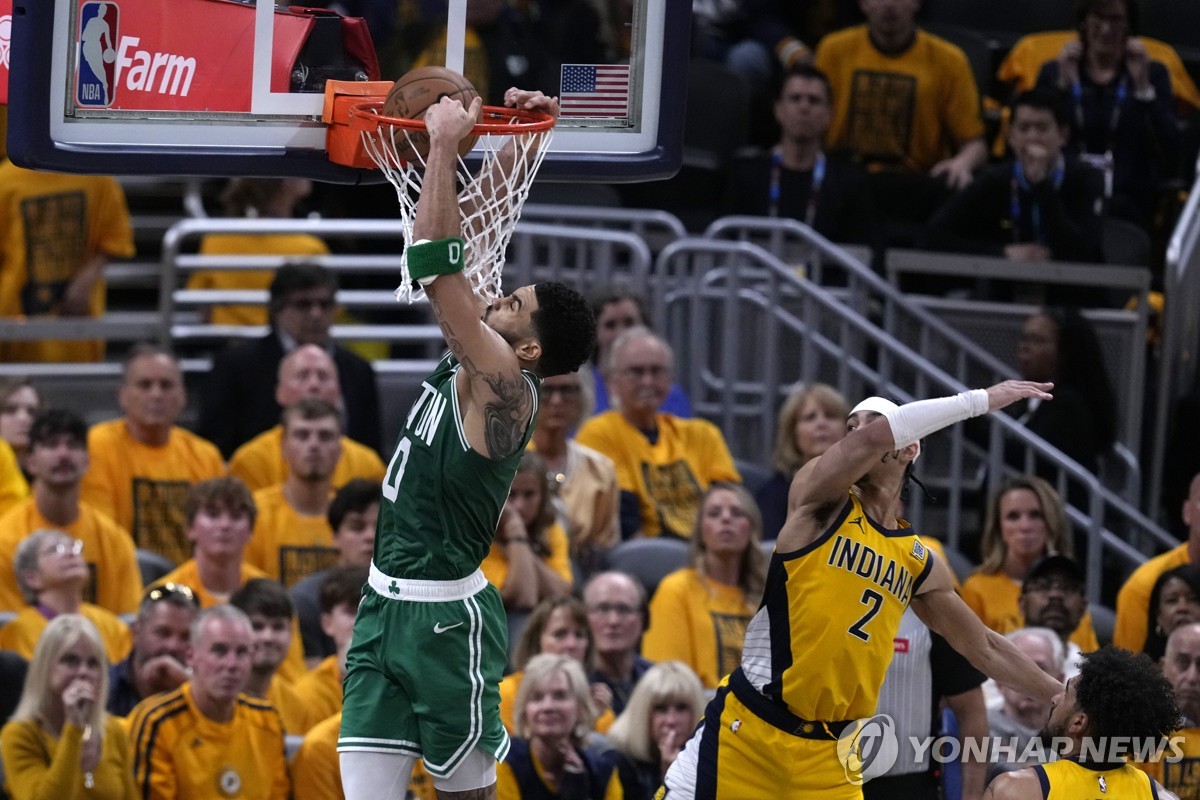 NBA 보스턴, 인디애나 꺾고 챔프전 진출…16년 만의 정상 도전