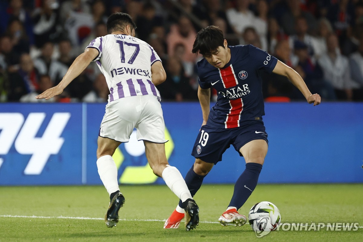 '이강인 62분' PSG, 홈 최종전서 리그 10위 툴루즈에 1-3 역전패