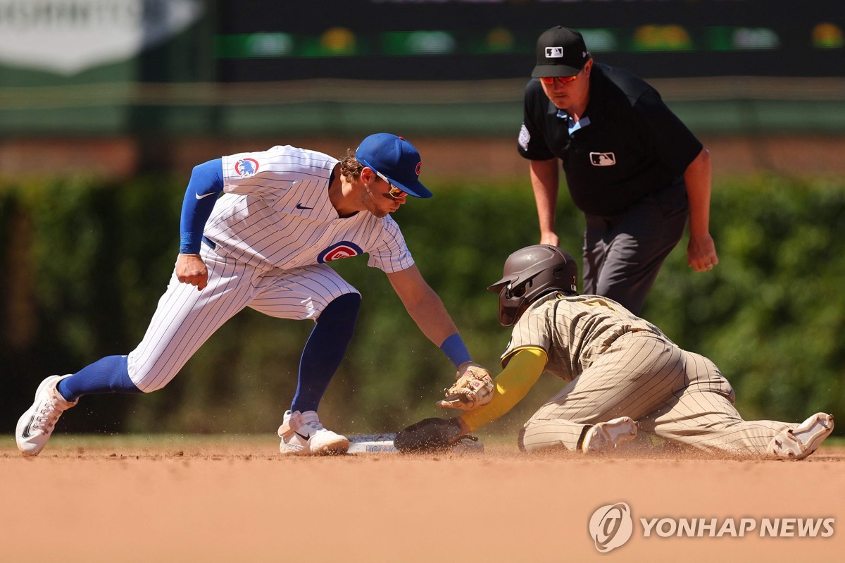 김하성, 슬럼프 탈출 분위기…컵스전서 이틀 연속 안타