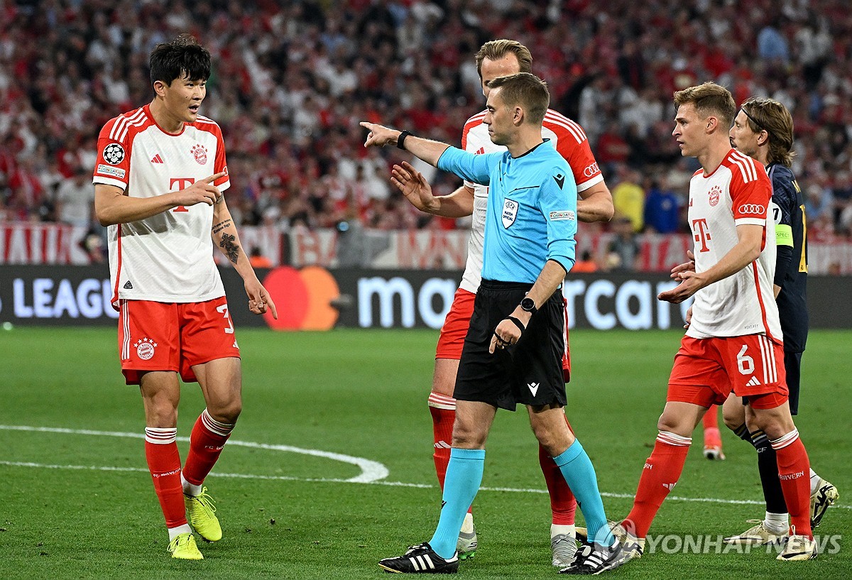 뮌헨, 레알 마드리드와 UCL 4강 무승부…김민재 동점골 PK 헌납(종합)