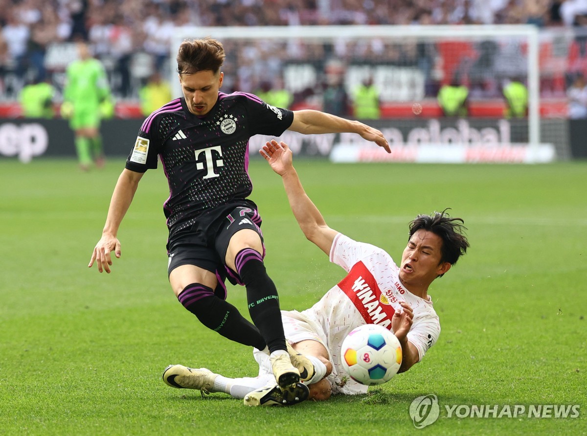 '정우영 첫골' 슈투트가르트 '김민재 풀타임' 뮌헨에 3-1 승리