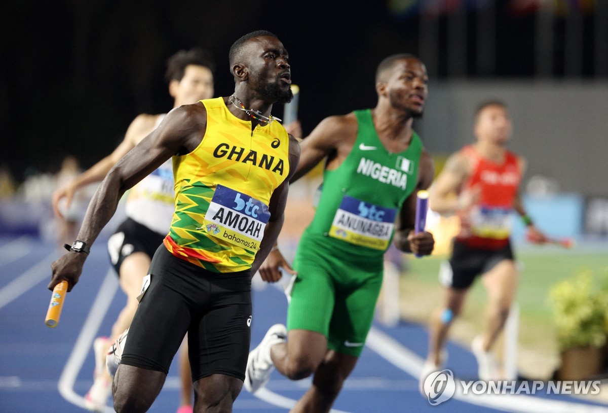 한국남자 400ｍ 계주, 파리올림픽 출전 좌절…패자부활전 조 4위