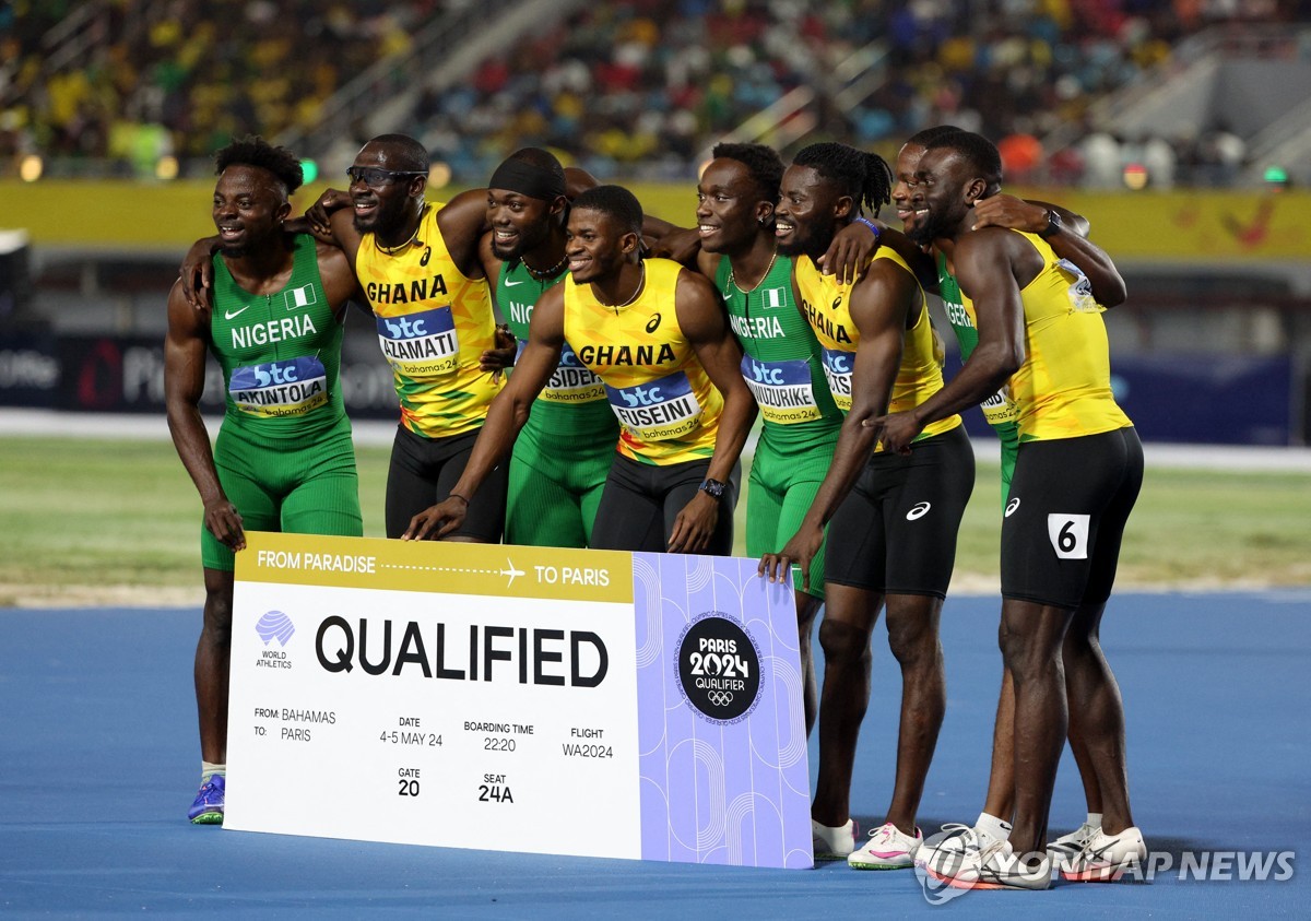 한국남자 400ｍ 계주, 파리올림픽 출전 좌절…패자부활전 조 4위