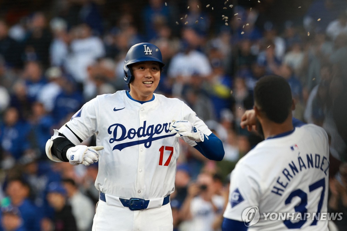 오타니, 사흘 연속 대포쇼…MLB 전체 홈런 단독 1위로