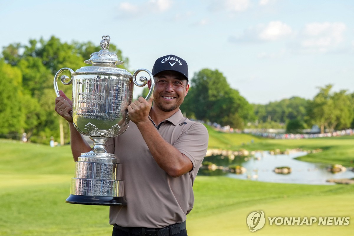 쇼플리, PGA 챔피언십 우승…역대 메이저 최다 언더파 기록(종합2보)