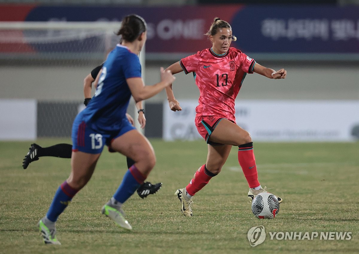 여자축구 벨호, 미국행 명단 확정…'새 얼굴' 홍서윤 깜짝 발탁