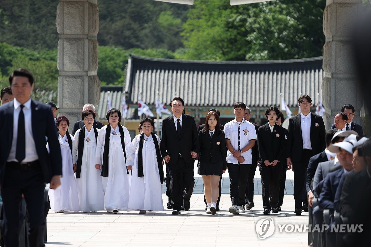 3년 연속 5·18기념식 찾은 尹, 정치자유 넘은 경제자유 강조