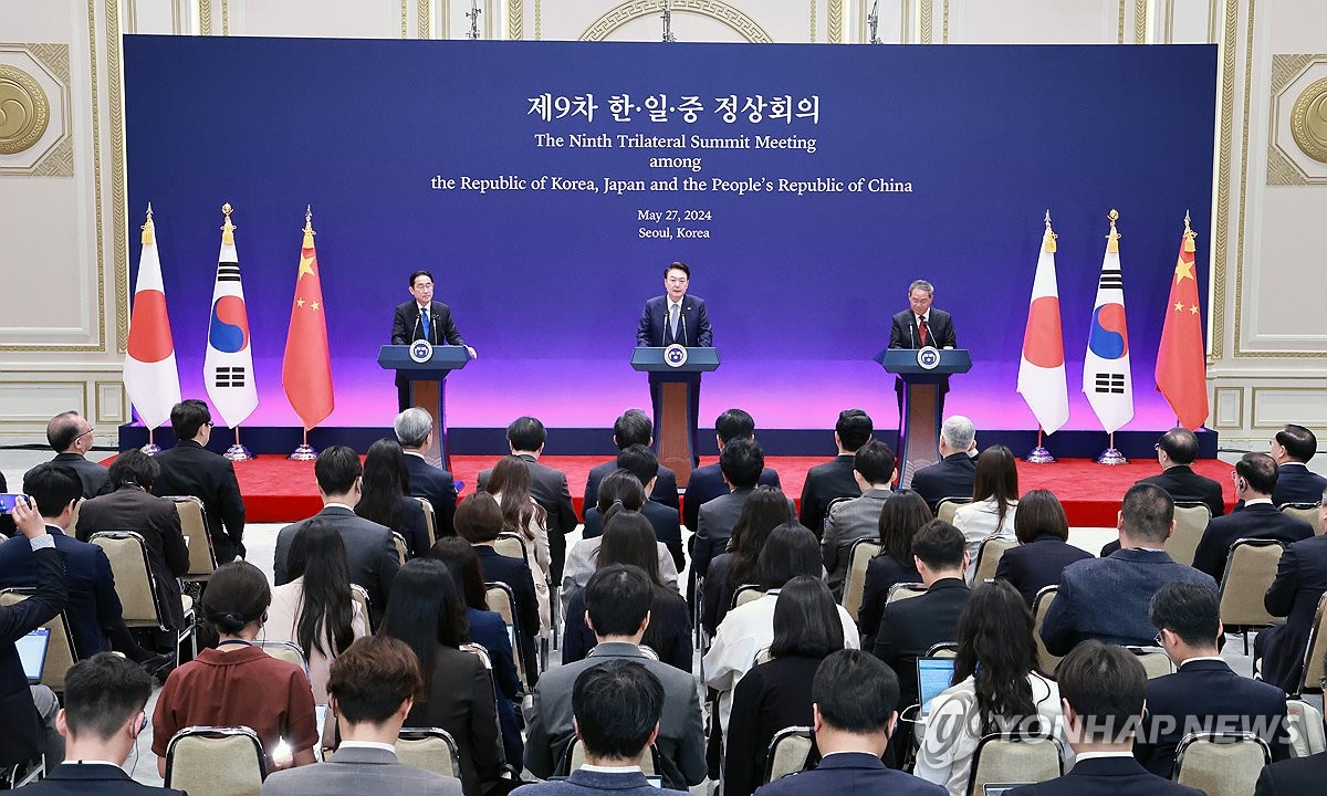 한중일 '비핵화 목표'도 합의문에 못담아…북한 위성에도 시각차