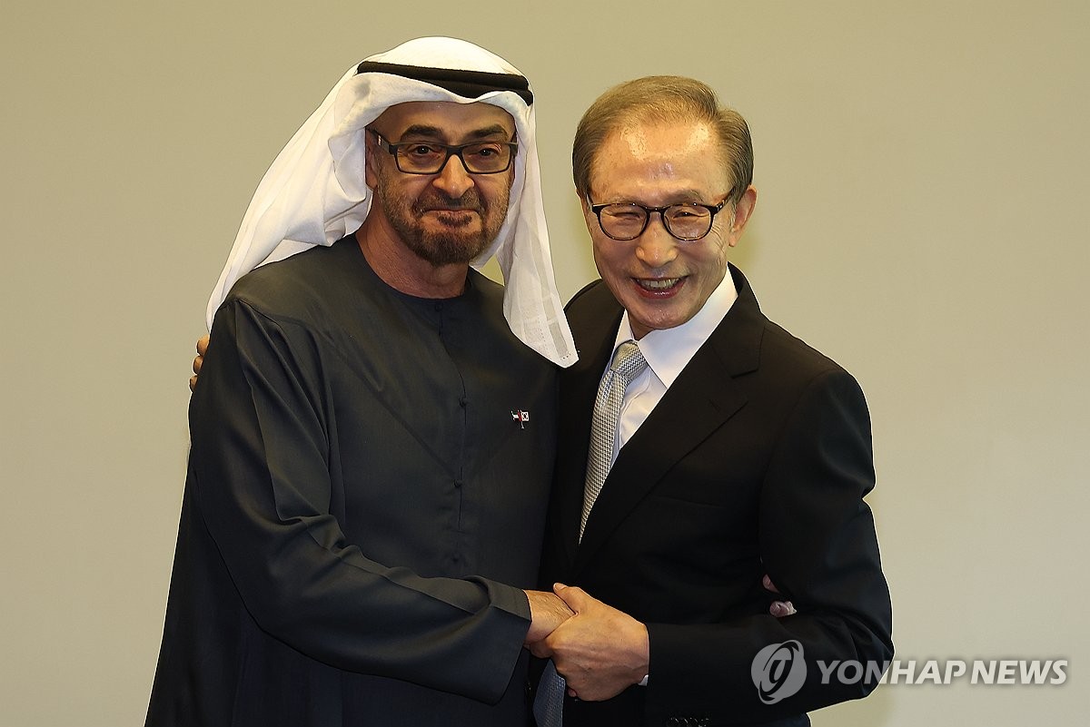 MB, 집에 찾아온 UAE 대통령에 "尹정부와 협조해 성과내달라"