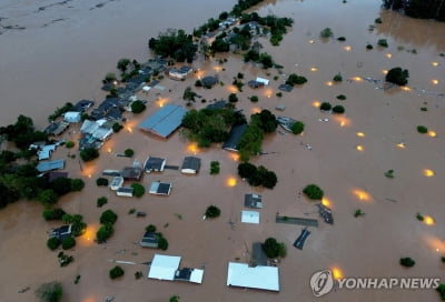 브라질 남부 폭우에 45명 사망·실종…"전시상황 같다"