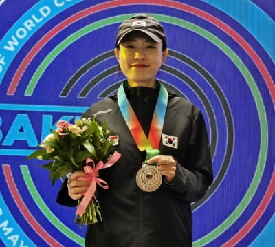 사격 김예지, 바쿠 월드컵 여자 10ｍ 공기권총 은메달