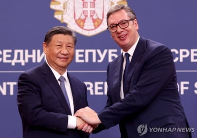 "중국, 중국" 외친 세르비아 대통령…시진핑과 우호 과시