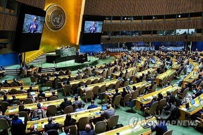 유엔총회 "팔레스타인, 유엔 정회원국 가입자격 충분히 갖춰"(종합)
