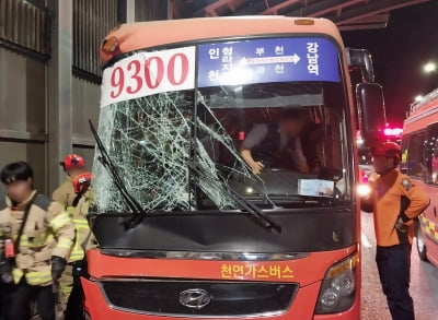 새벽 인천서 광역버스 단독 추돌사고…11명 중경상