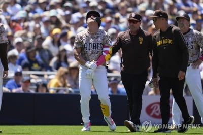 시속 152㎞ 공에 맞은 김하성 "처음엔 두려웠지만, 많이 좋아져"