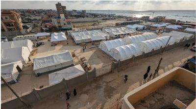 적십자 '지상전 임박' 라파에 야전병원…"환자 급증 대응"