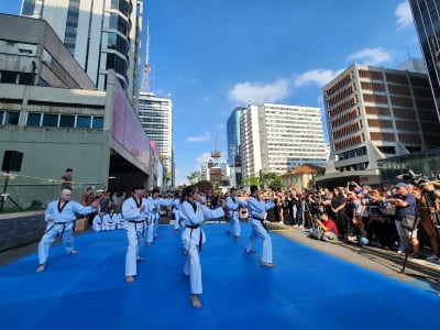 브라질 상파울루 최대 문화 축제에서 태권도·K팝 인기몰이