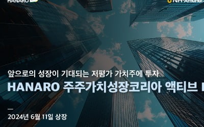 "저평가 가치주 투자"…NH아문디, 'HANARO 주주가치성장코리아 액티브' 상장