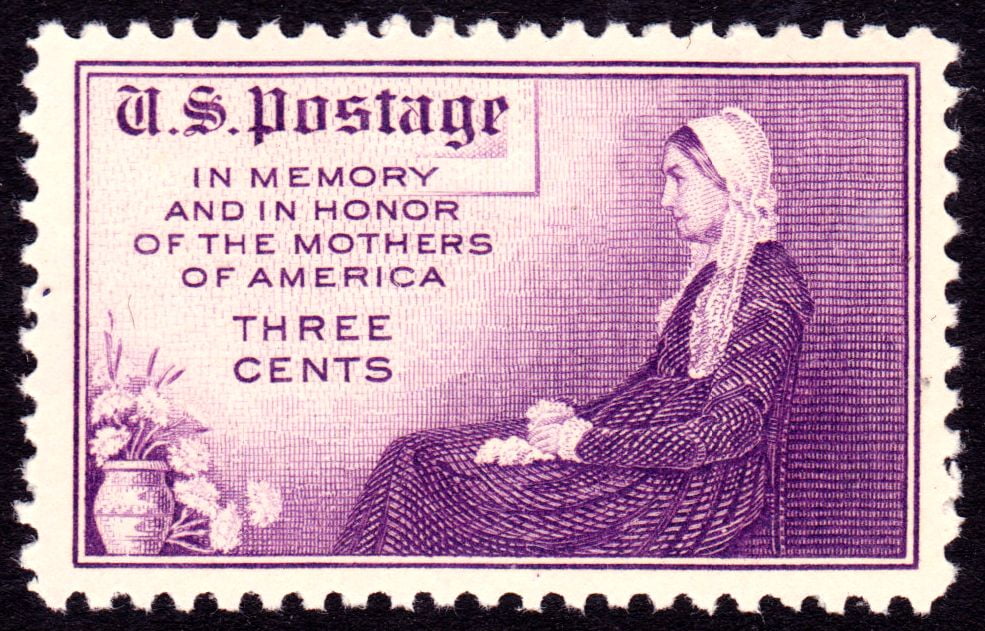 1934년 미국이 어머니의 날을 기념해 발행한 우표.