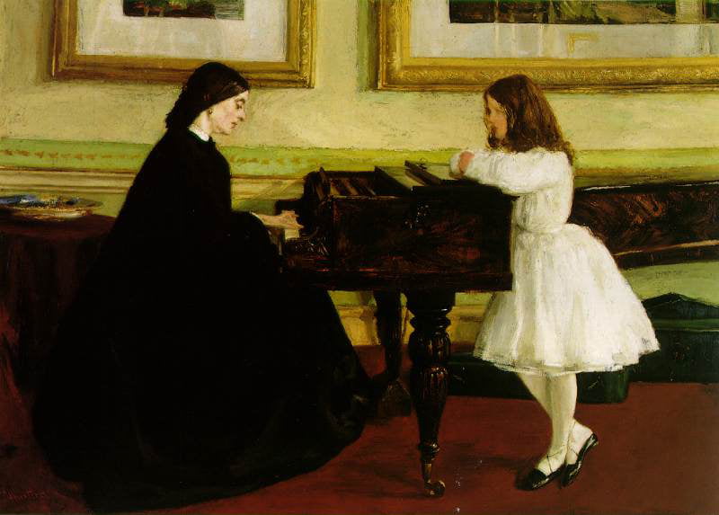 피아노에서(1858). 그의 이름을 미술계에 알린 첫 작품이었다./태프트뮤지엄