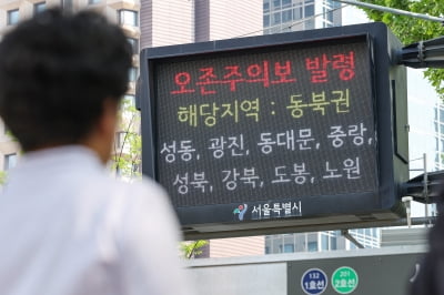 서울 전역 오존주의보 발령