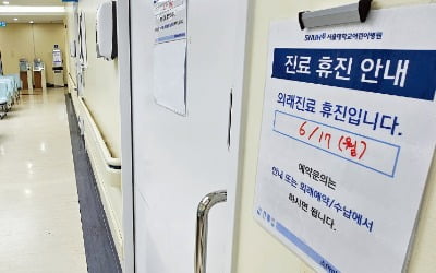 [포토] 서울대병원 '휴진'…텅 빈 환자대기실