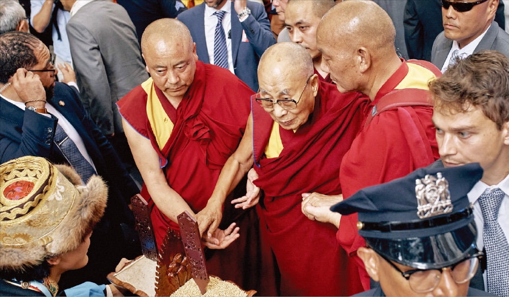 [포토] 미국 간 달라이 라마, 바이든 만나나 