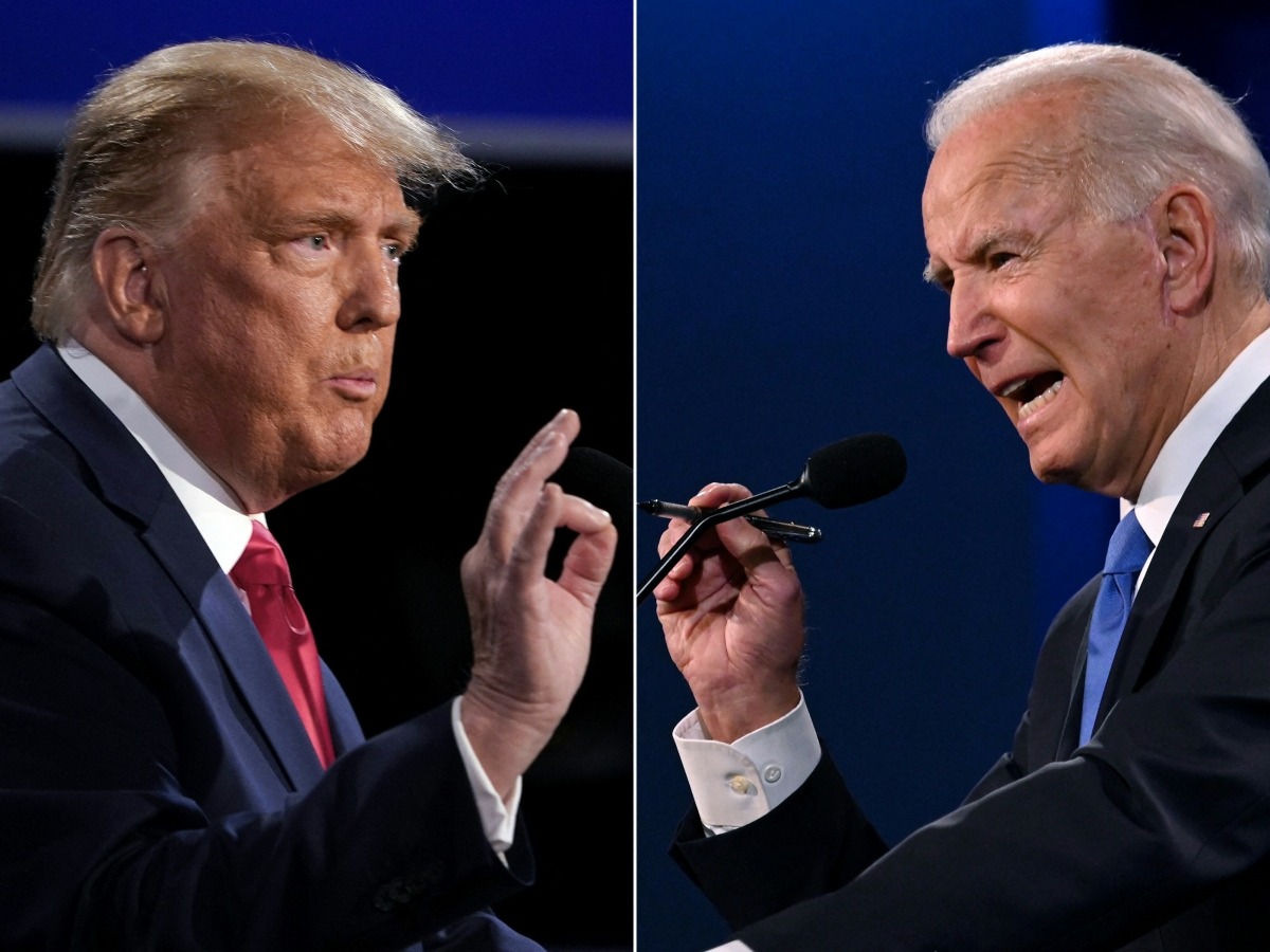 도널드 트럼프 전 대통령(왼쪽)과 조 바이든 대통령의 첫 TV 토론은 트럼프의 완승으로 끝났다는 평가다.  사진=연합뉴스