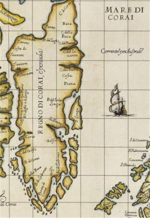 긴 타원형으로 그린 한반도 옆 '한국해'…17세기 지도 만나볼까