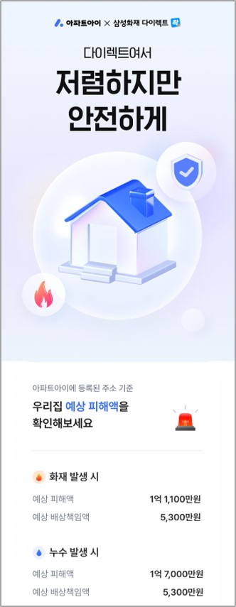 삼성화재·아파트아이, 우리집 위험분석 서비스 개시