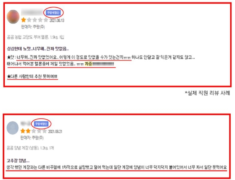 쿠팡 "임직원 체험단평점, 일반인보다 낮아…조작 없었다"