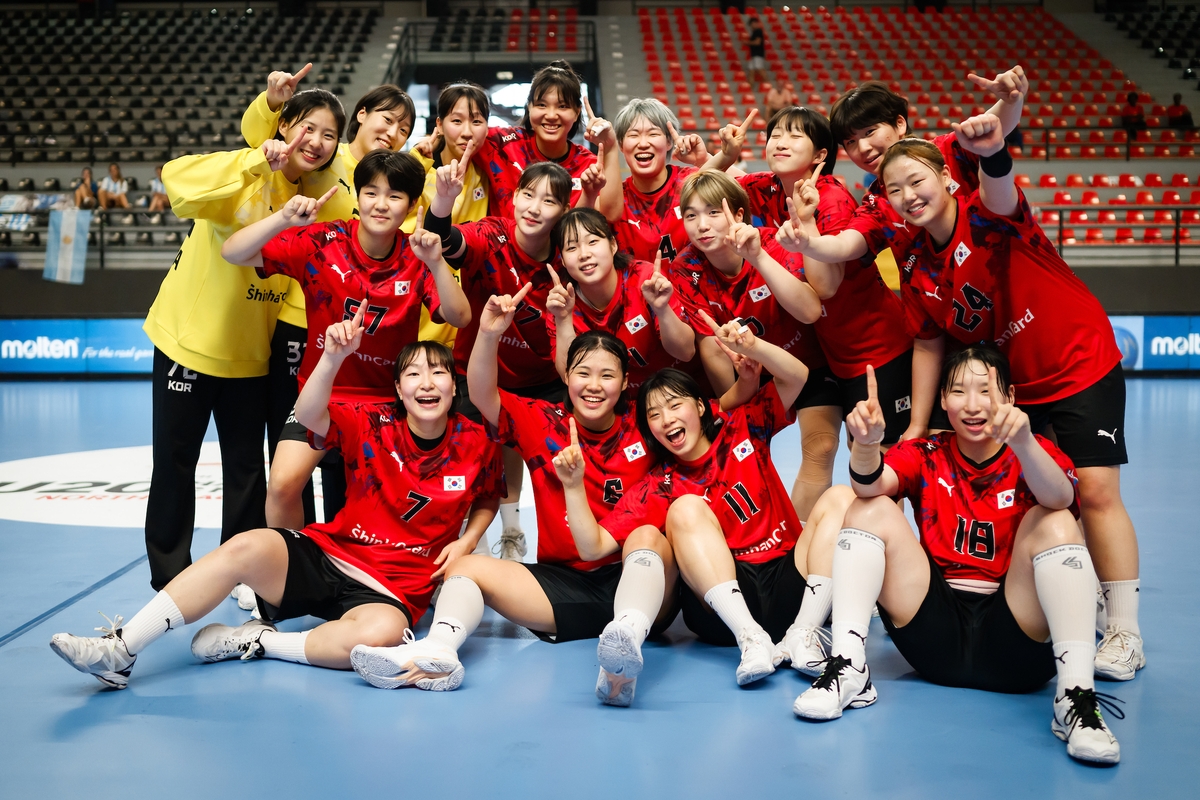 한국, 세계주니어 여자핸드볼 2연승…메인라운드 진출