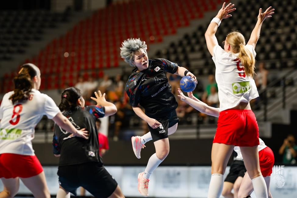 한국, 세계 주니어여자핸드볼 선수권 결선리그서 덴마크에 패배