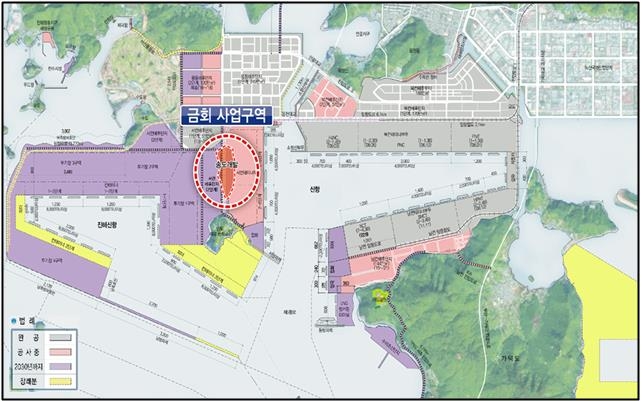 부산항 신항 가로막던 송도섬 제거해 축구장 38배 항만부지 조성