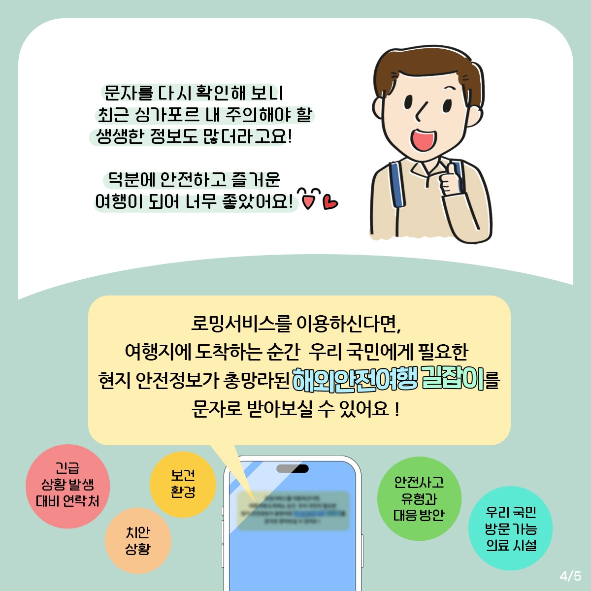 외교부, 해외 여행객에 문자메시지로 현지 안전정보 제공