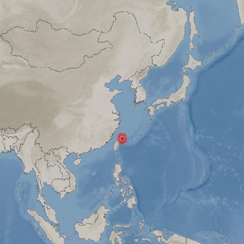 대만 지룽시 동북동쪽 바다서 규모 5.4 지진 발생