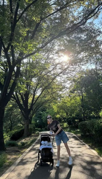 아기 엄마 맞아? 손연재, 늘씬한 캐주얼룩 '눈길'