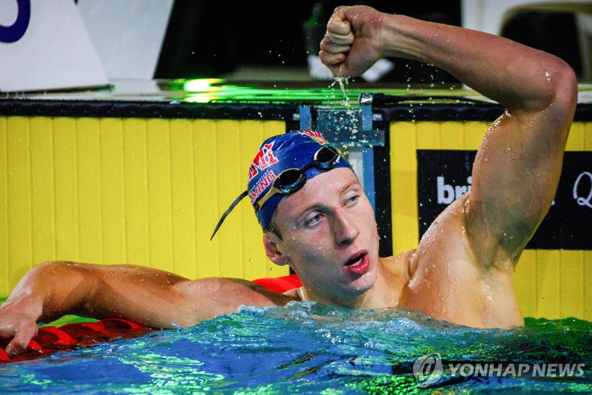 줄리아니, 호주 선발전 자유형 200ｍ 우승…황선우보다는 느려