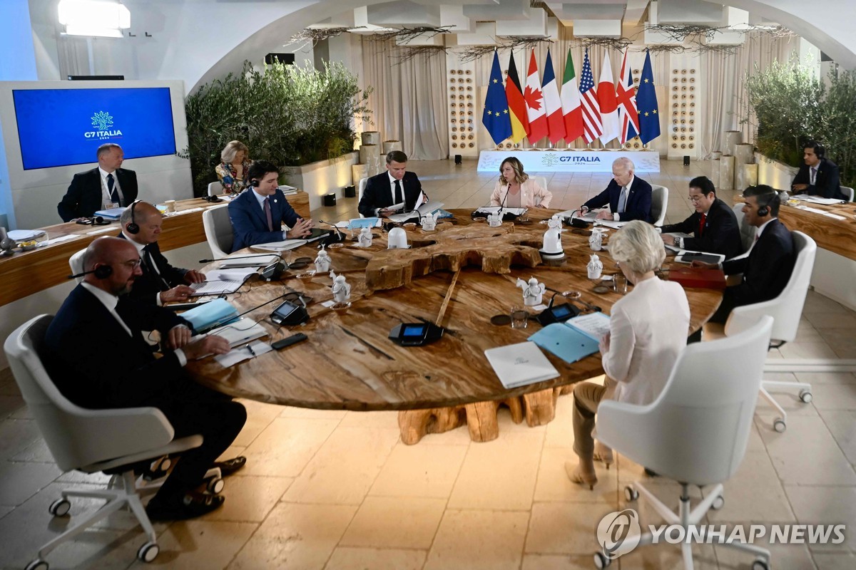 G7 정상회의 개막…伊총리 "측정가능한 구체적 결과 나올것"