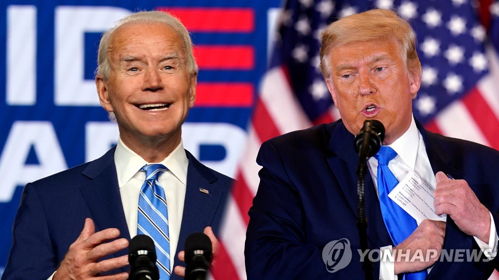 "트럼프, 7대 경합주 중 5곳 바이든에 우세"(종합)