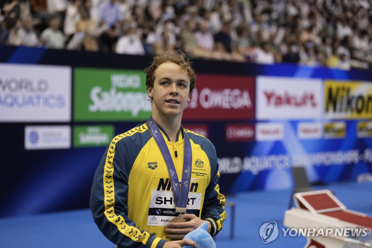 '김우민 경쟁자' 위닝턴·쇼트, 20년 만에 호주에 금·은 안길까