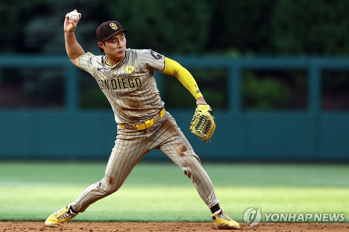 MLB 김하성, 올스타 팬 투표 중간 집계서 NL 유격수 6위