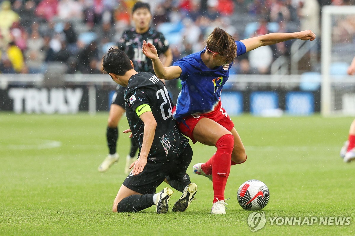 벨호 여자축구, 미국과 두 번째 평가전도 0-3 완패