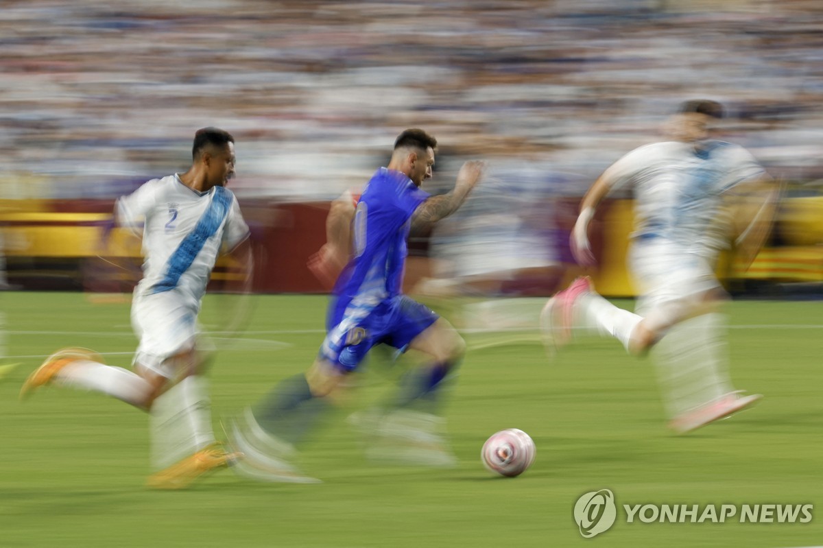 '메시 2골 1도움' 아르헨, 과테말라 평가전서 4-1 대승