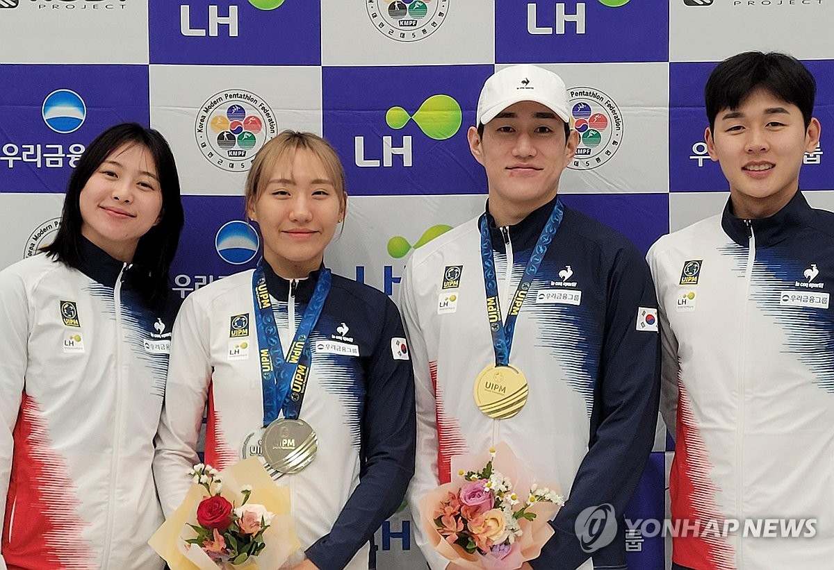 한국 근대5종, 세계선수권대회 남녀 계주서 사상 첫 동반 우승