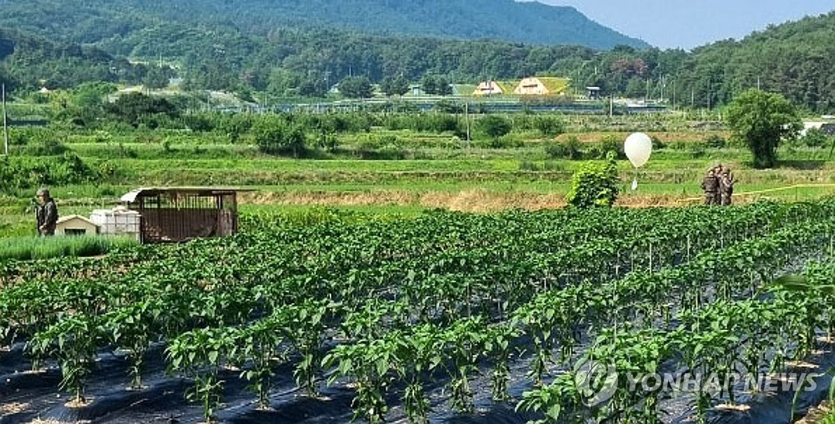 가게 지붕·나무·도로 곳곳서 오물 풍선 발견…강원 신고 15건