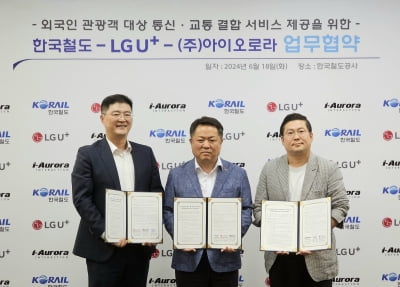 LGU+-코레일-아이오로라 외국인 관광객용 교통·통신 패스 출시